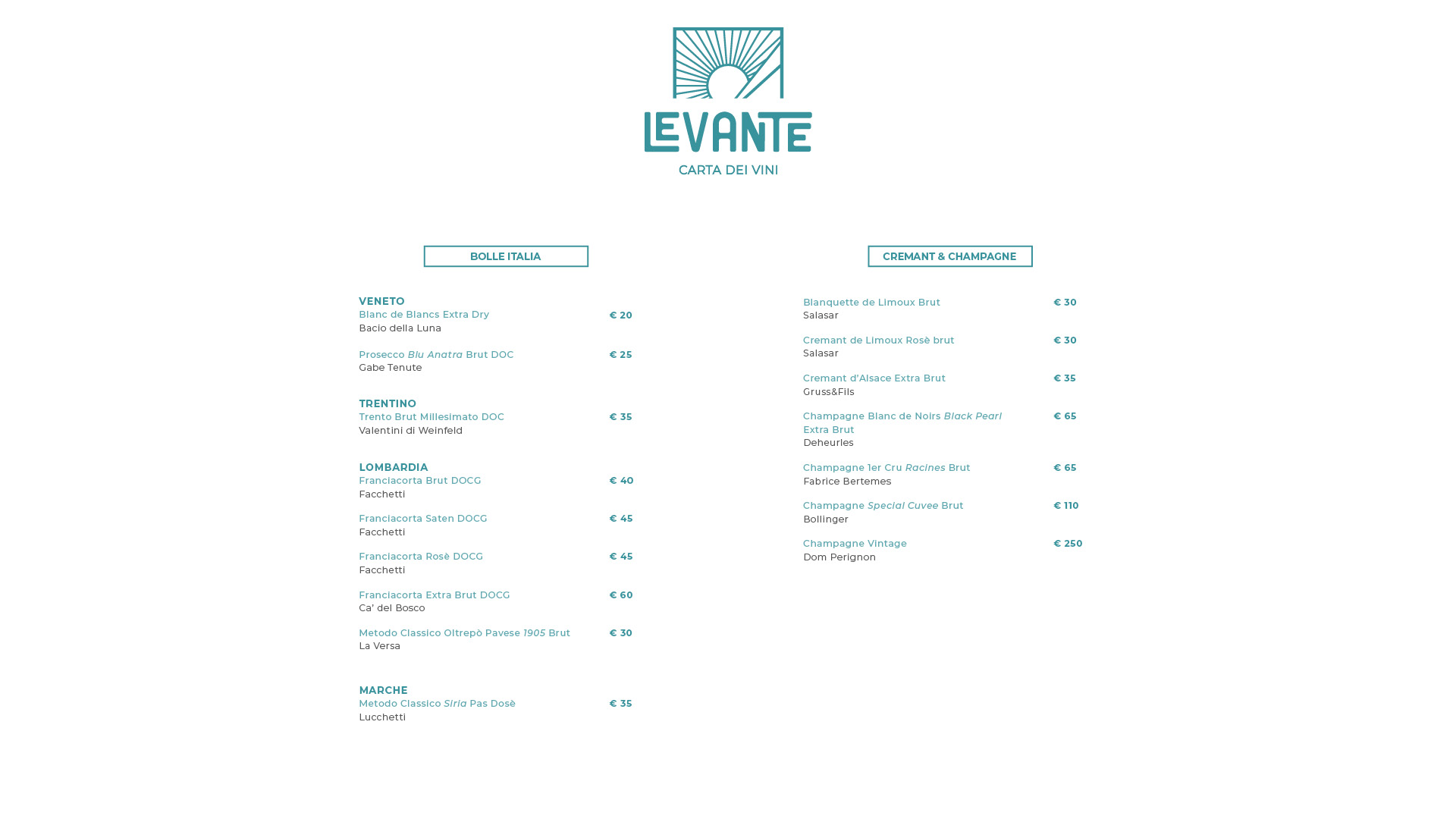 Vini-Ristorante Levante Gabicce Mare